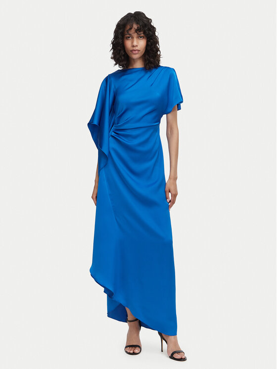 ACCESS FASHION Sukienka wieczorowa 63-3354-122 Niebieski Regular Fit
