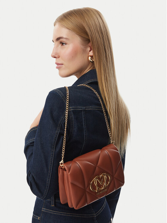 LOVE MOSCHINO Torebka JC4043PP0PLC0208 Brązowy jasny