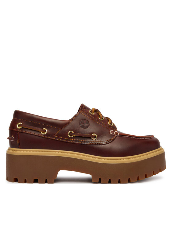 Timberland Loafersy Stone Street Boat TB0A2QDMD571 Brązowy