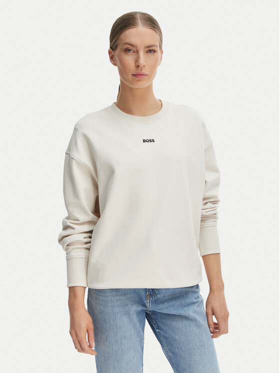 BOSS Bluza C_Eteia_5 50534821 Kremowy Oversize