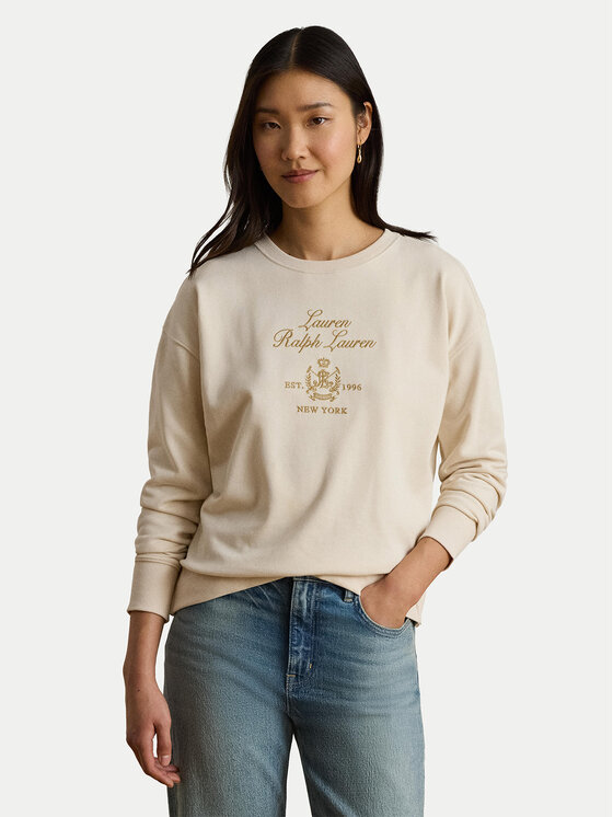 LAUREN RALPH LAUREN Bluza 200P13944002 Kremowy Regular Fit