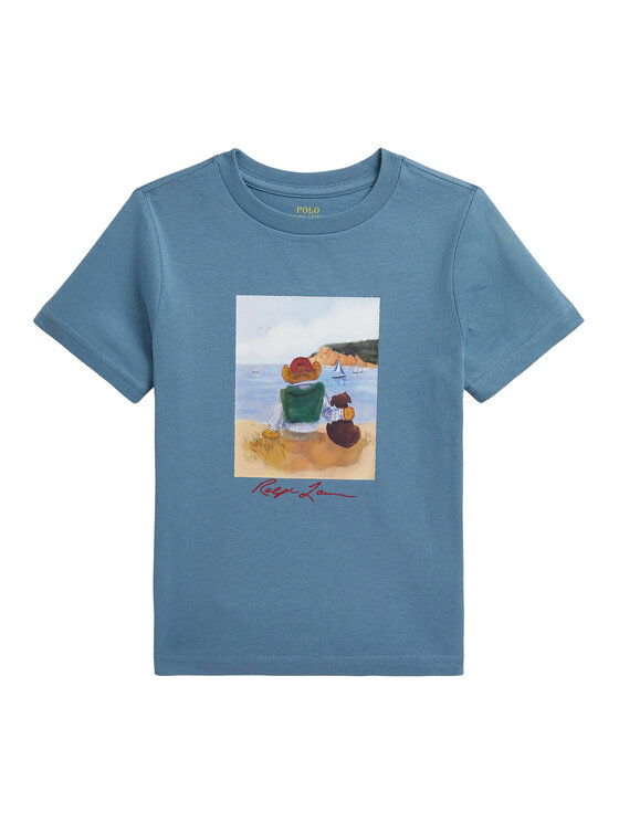Polo Ralph Lauren T-Shirt 322A12424001 Niebieski Regular Fit