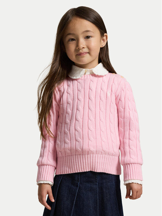 Polo Ralph Lauren Sweter 312901316010 Różowy jasny Regular Fit