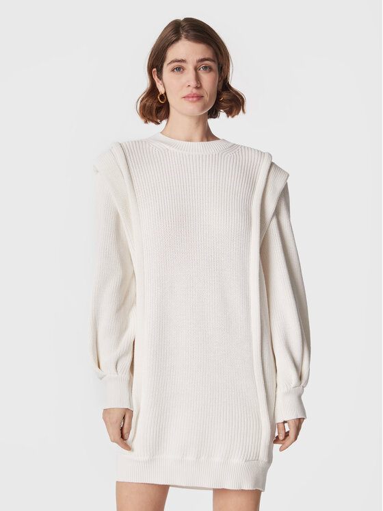 IRO Sukienka dzianinowa Lorely AR641 Biały Relaxed Fit