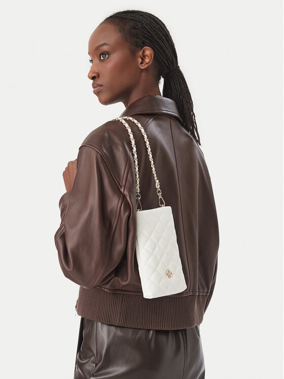 Guess Torebka na telefon J6BZ02 W3953 Kremowy