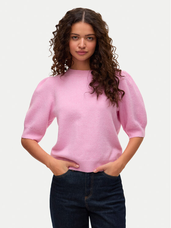 Vero Moda Sweter Doffy 10278313 Różowy Regular Fit
