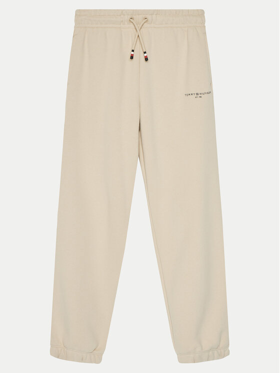 Tommy Hilfiger Spodnie dresowe KS0KS00596 Beżowy Regular Fit