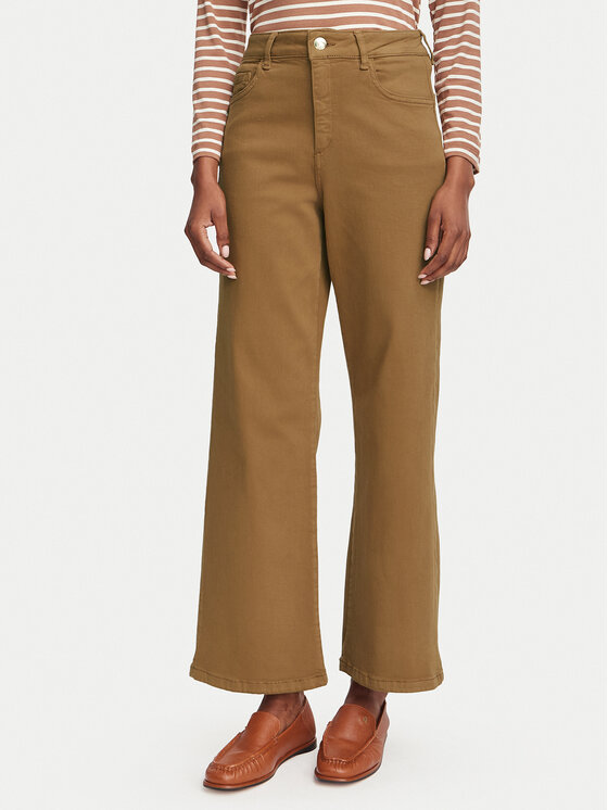 Marella Jeansy Emme by Marella Fuxia 2625136061 Brązowy jasny Wide Leg