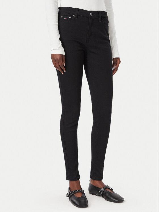 Tommy Jeans Jeansy Nora DW0DW23203 Czarny Skinny Fit