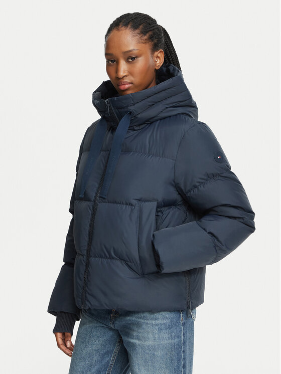 Tommy Hilfiger Kurtka zimowa WW0WW53610 Granatowy Regular Fit