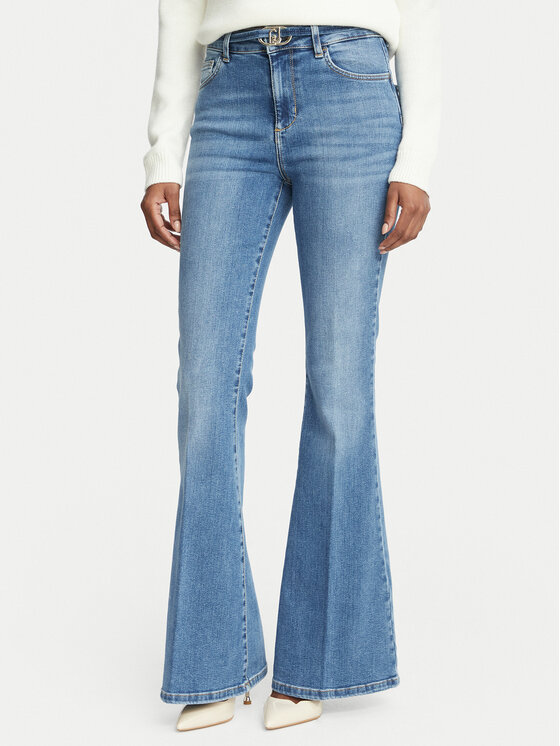 Liu Jo Jeansy UF6087 D0264 Niebieski Bootcut Fit