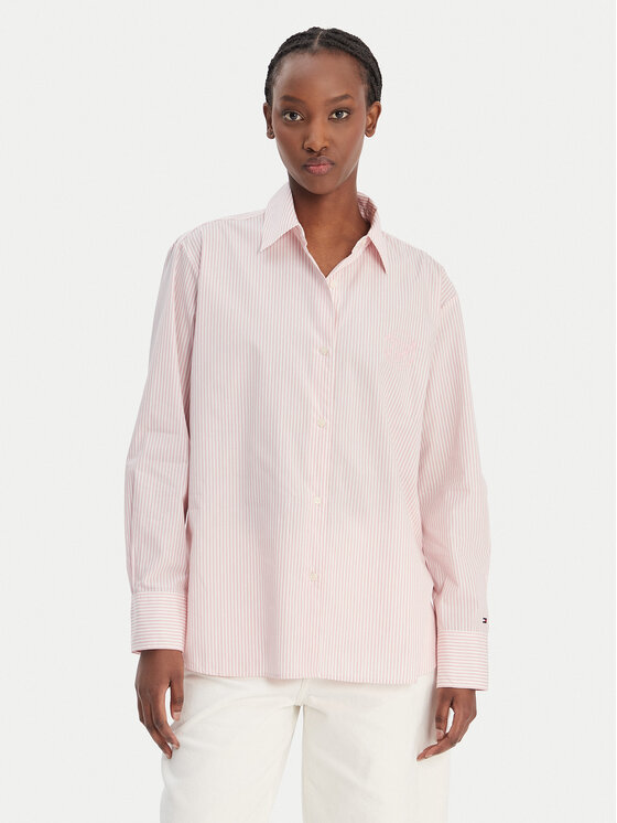 Tommy Hilfiger Koszula WW0WW48190 Różowy Regular Fit