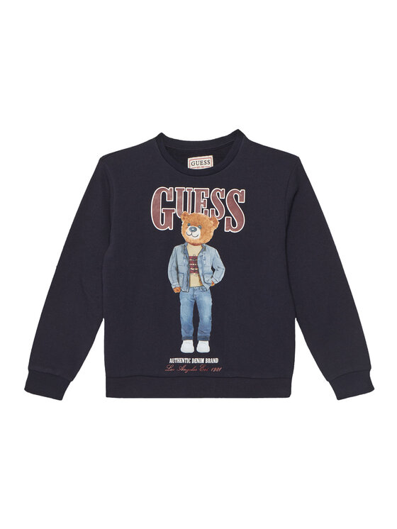 Guess Bluza L6RQ05 KAD74 Granatowy Regular Fit