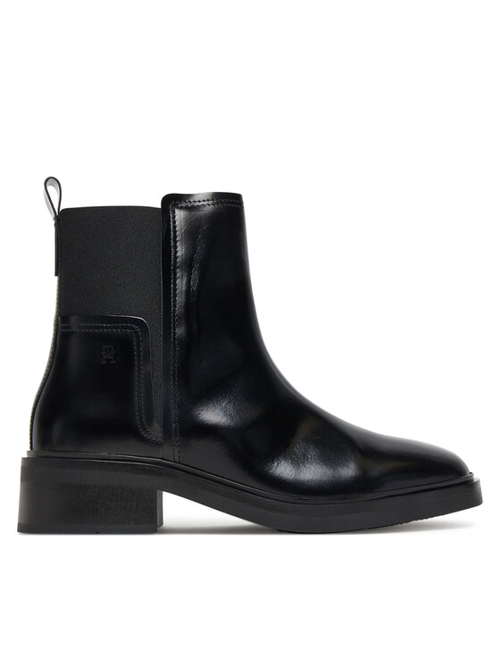 Tommy Hilfiger Sztyblety Minimal Abrasivato FW0FW08764 Czarny