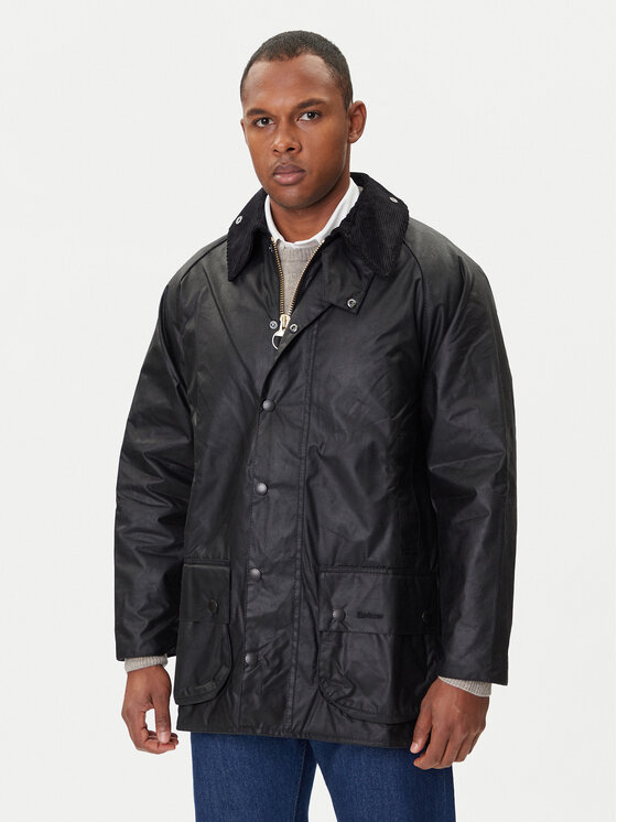Barbour Kurtka przejściowa MWX0017BK91 Beaufort Czarny Regular Fit