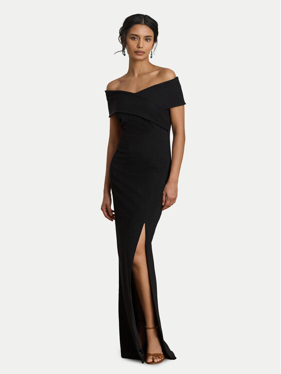 LAUREN RALPH LAUREN Sukienka wieczorowa 253P13931001 Czarny Slim Fit