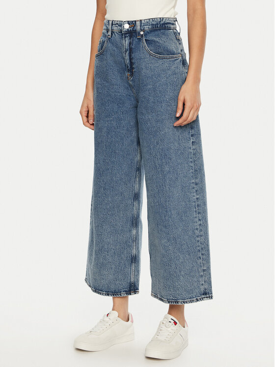 Tommy Jeans Jeansy Charlie DW0DW19755 Niebieski Wide Leg