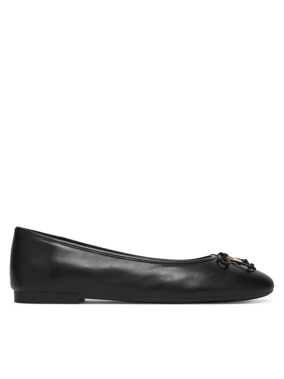 Tommy Hilfiger Baleriny Smooth Lthr Ballet FW0FW09006 Czarny