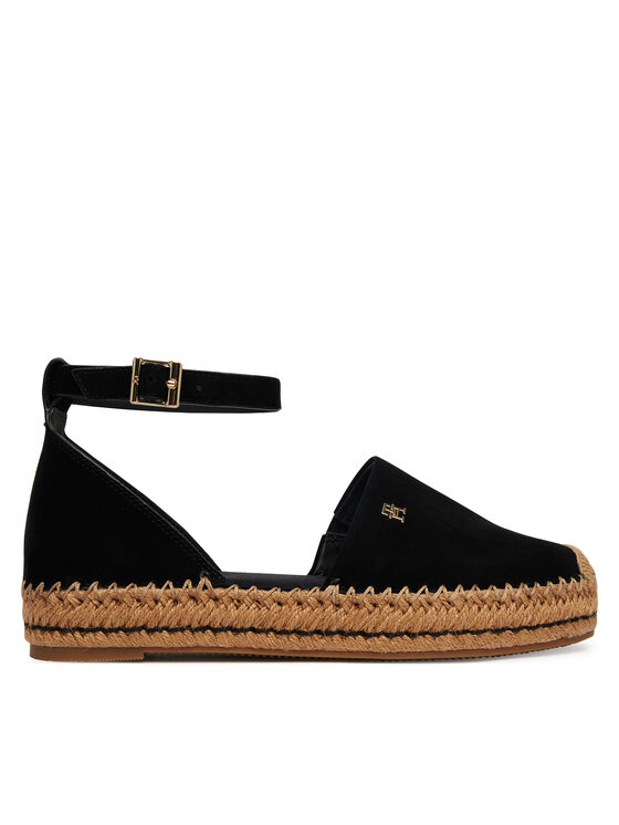Tommy Hilfiger Espadryle Th Platform Espad Suede Strap FW0FW09144 Czarny