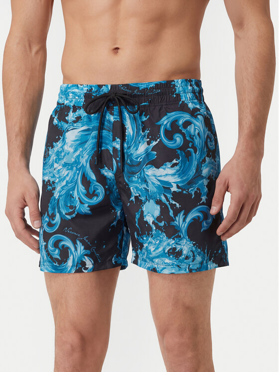 Versace Jeans Szorty sportowe 80GAD11D Czarny Regular Fit