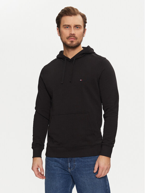 Tommy Hilfiger Bluza Essential MW0MW37235 Czarny Regular Fit