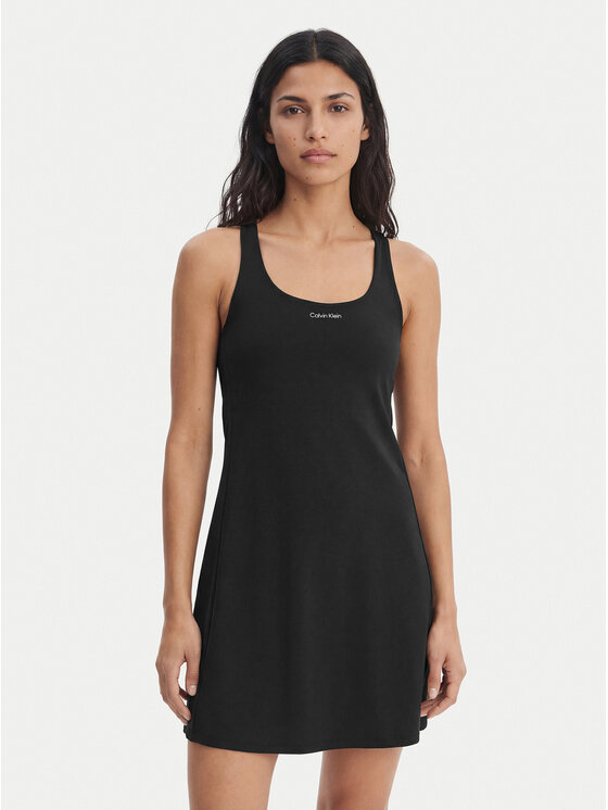 Calvin Klein Performance Sukienka codzienna Icon LVGWS6D903 Czarny Regular Fit