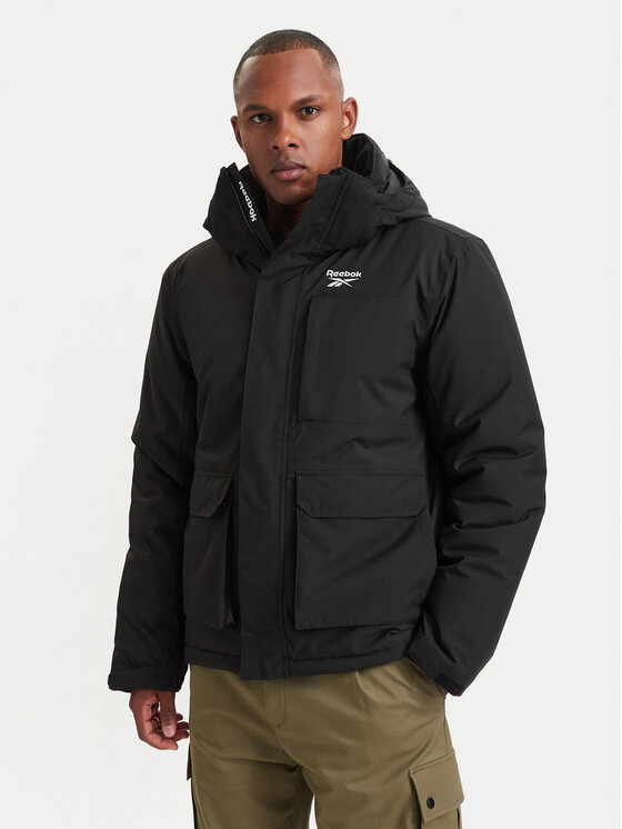 Reebok Kurtka zimowa RCC00078 Czarny Regular Fit
