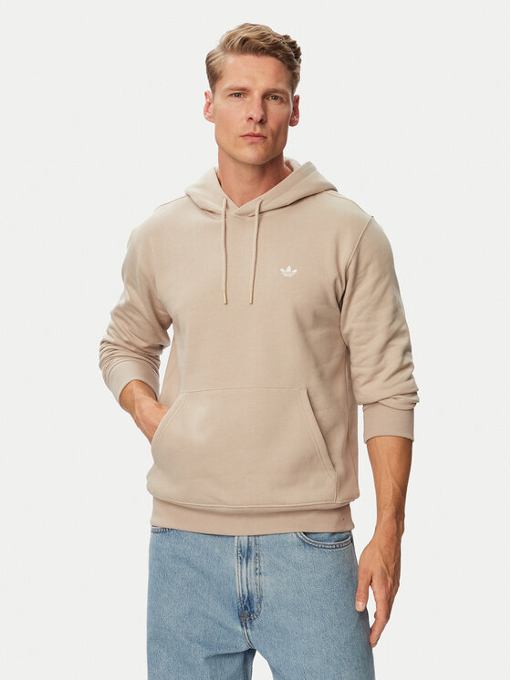 adidas Bluza Trefoil Essentials KS9805 Beżowy jasny Regular Fit