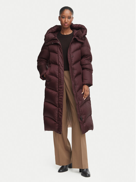 Hetregó Kurtka puchowa Karen 8R605 26WD02 Bordowy Relaxed Fit