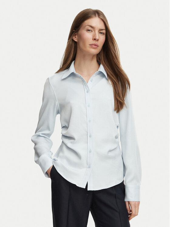 Calvin Klein Koszula LV044H110G Niebieski jasny Regular Fit