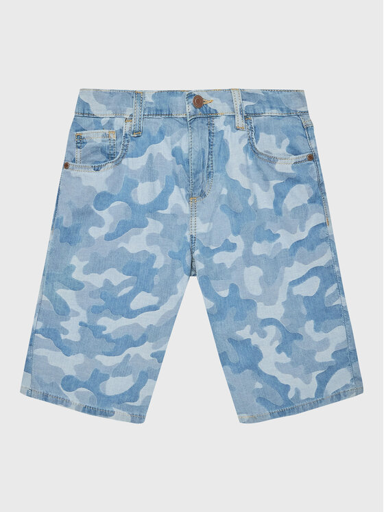 Guess Szorty jeansowe L3GD16 D4ZV0 Niebieski Regular Fit