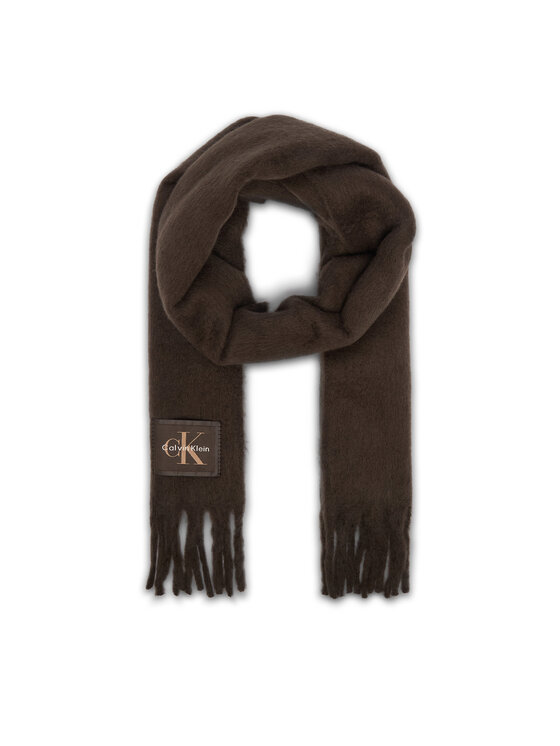 Calvin Klein Szalik LV04F8105G Brązowy ciemny