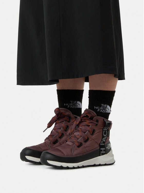 The North Face Śniegowce Thermoball Lace Up Luxe Wp NF0A817WC9R1 Brązowy