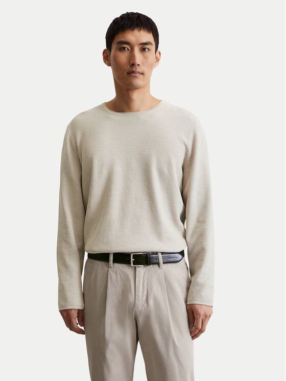 Marc O'Polo Sweter 526 5023 60080 Kremowy Regular Fit