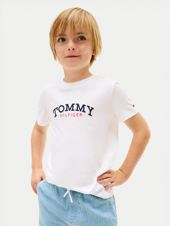 Tommy Hilfiger T-Shirt KB0KB10263 Biały Regular Fit