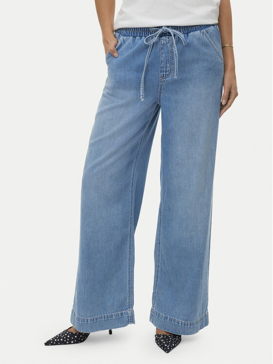 Vero Moda Jeansy Allison 10342870 Niebieski Wide Leg