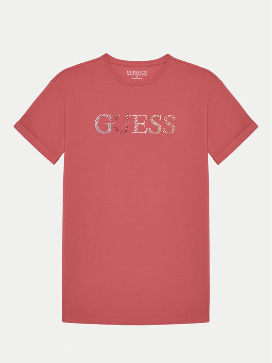 Guess T-Shirt J5GI38 J1314 Pomarańczowy Regular Fit
