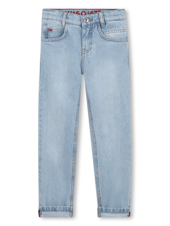 HUGO Jeansy G00374 S Niebieski Regular Fit