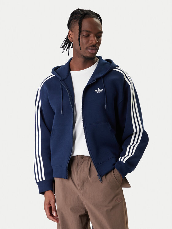 adidas Bluza adicolor Spacer KD4086 Granatowy Loose Fit
