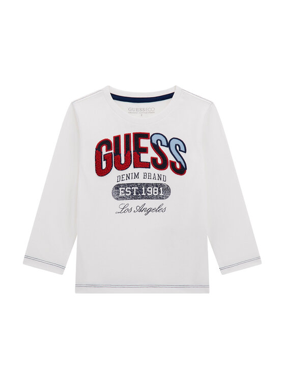 Guess Bluzka N5BI06 I3Z14 Biały Regular Fit