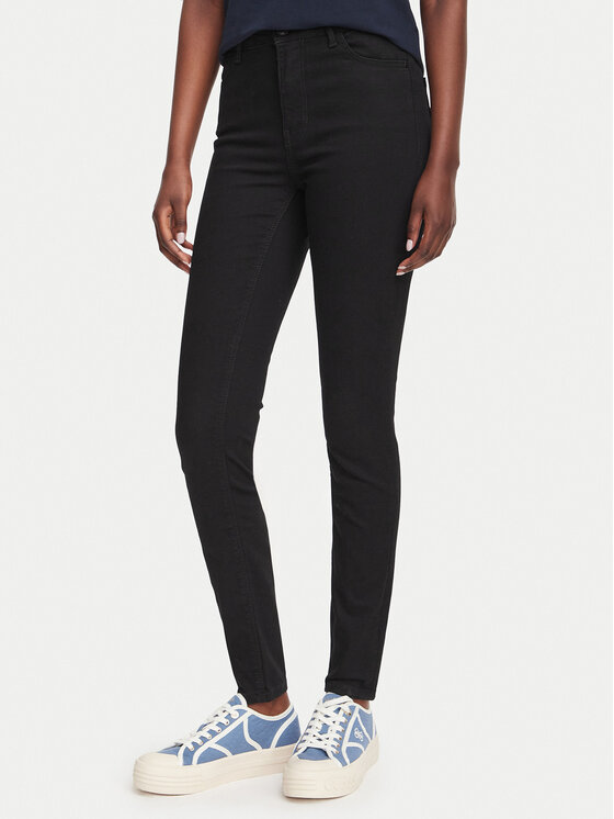 Guess Jeansy W6YA46 D1540 Czarny Skinny Fit