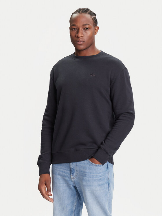 Quiksilver Bluza Salt Water Crew EQYFT05158 Czarny Regular Fit