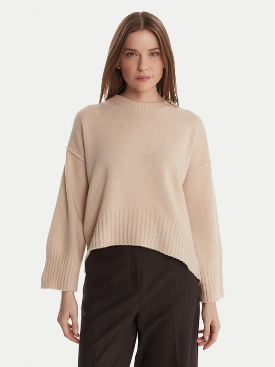Marella Sweter Amelia 2523366305 Beżowy Loose Fit