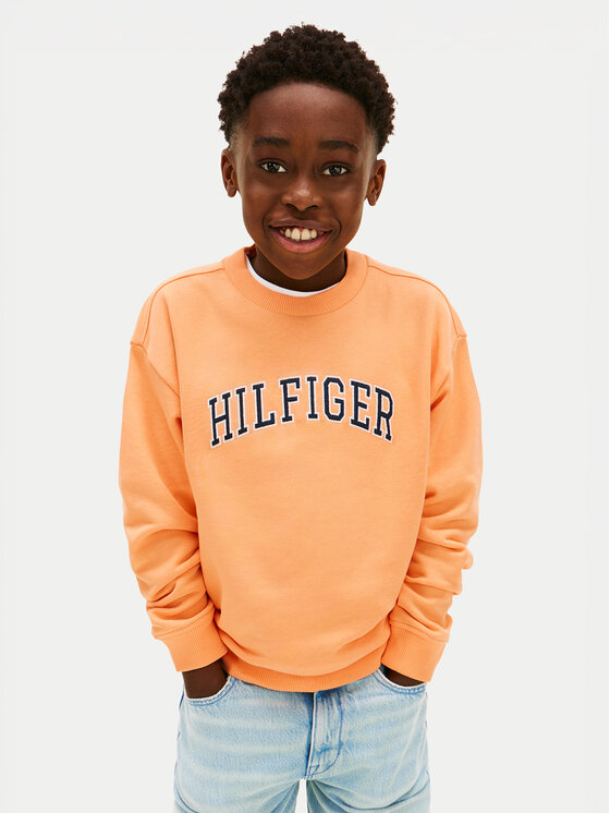 Tommy Hilfiger Bluza KB0KB10404 Pomarańczowy Regular Fit