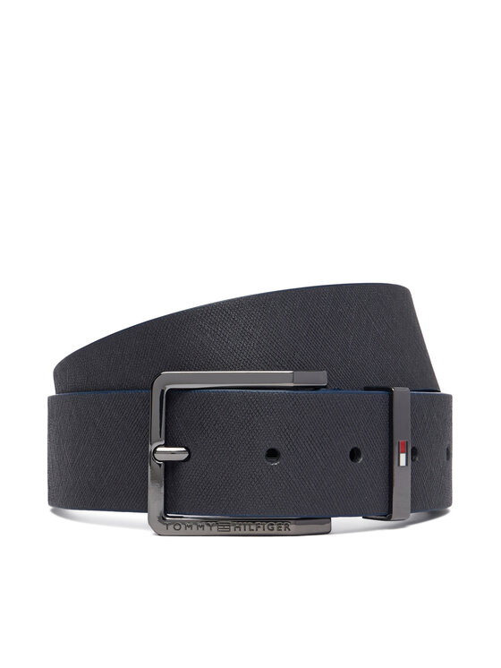 Tommy Hilfiger Pasek Oliver Saffiano 3.5 AM0AM14573 Granatowy
