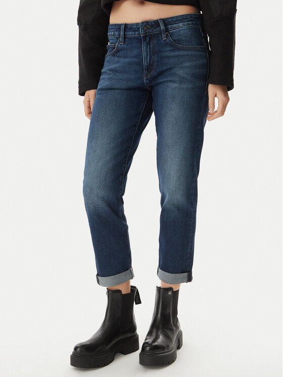 G-Star Raw Jeansy Kate D15264-C052 Granatowy Boyfriend Fit