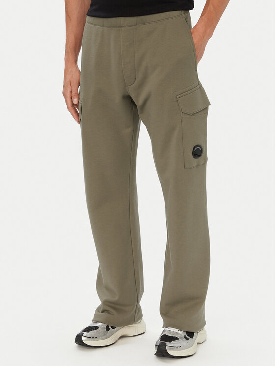 C.P. Company Spodnie dresowe 21CMSP030A005086W Beżowy Regular Fit