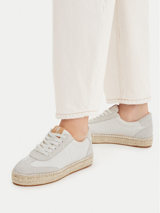 LAUREN RALPH LAUREN Espadryle Luize 802959230001 Biały