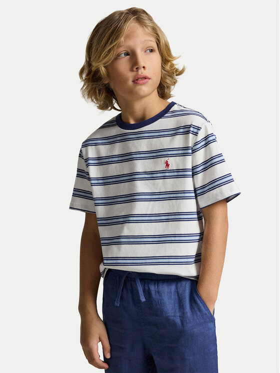 Polo Ralph Lauren T-Shirt 323A12297001 Niebieski Regular Fit