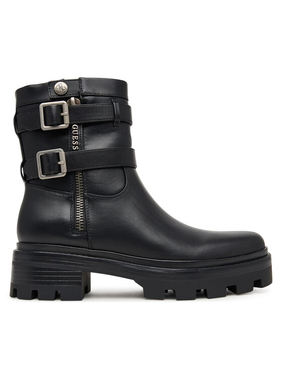 Guess Botki FLFLYN ELE10 Czarny